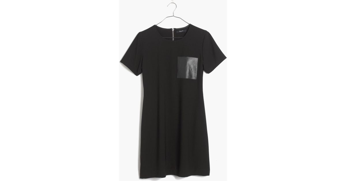 black t shirt dress with pockets
