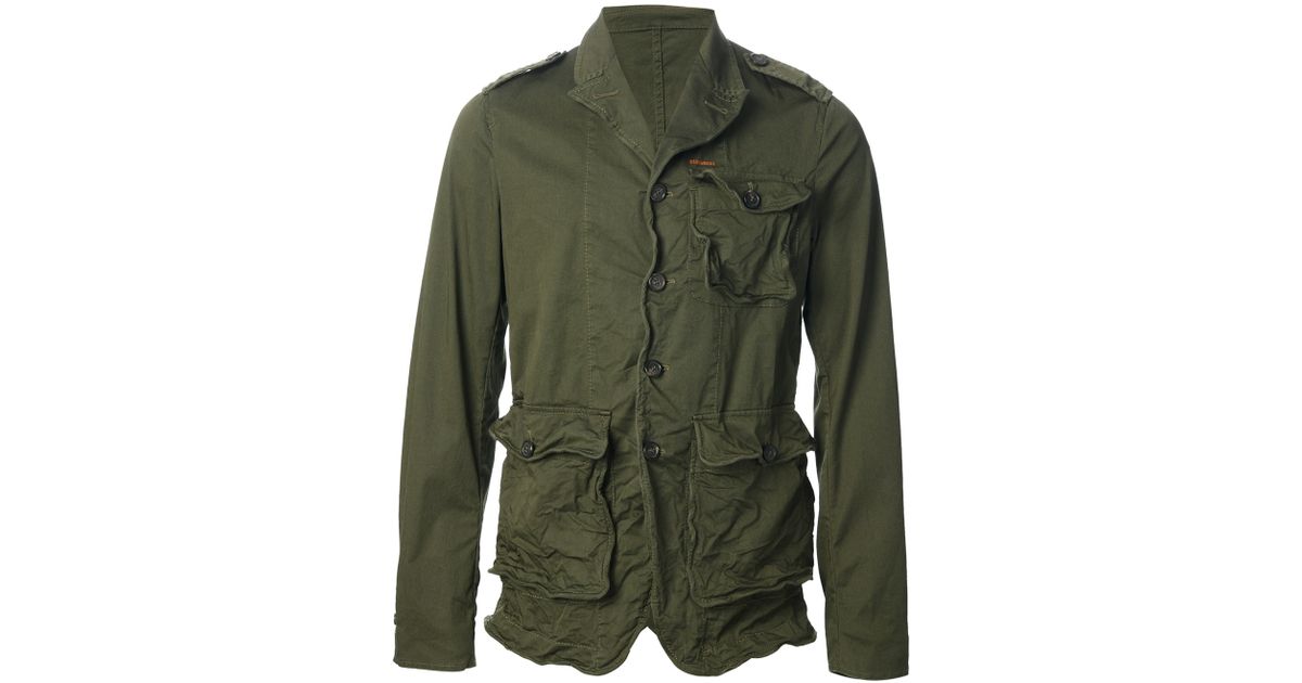 distressed military jacket