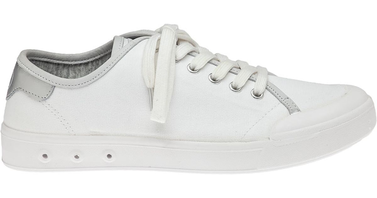 Rag & bone Standard Issue Canvas Sneakers in Silver (White/Silver) | Lyst