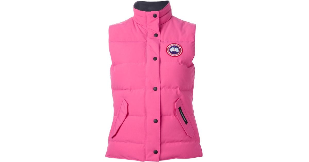 pink canada goose coat