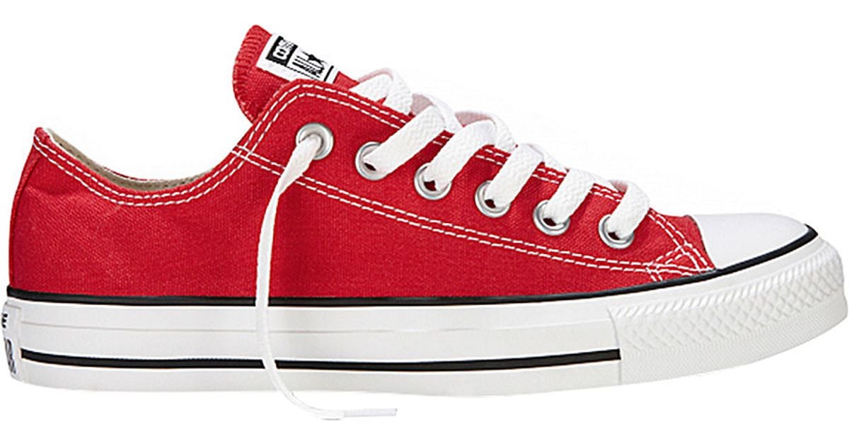 Converse All Star Canvas Sneakers in Red for Men | Lyst