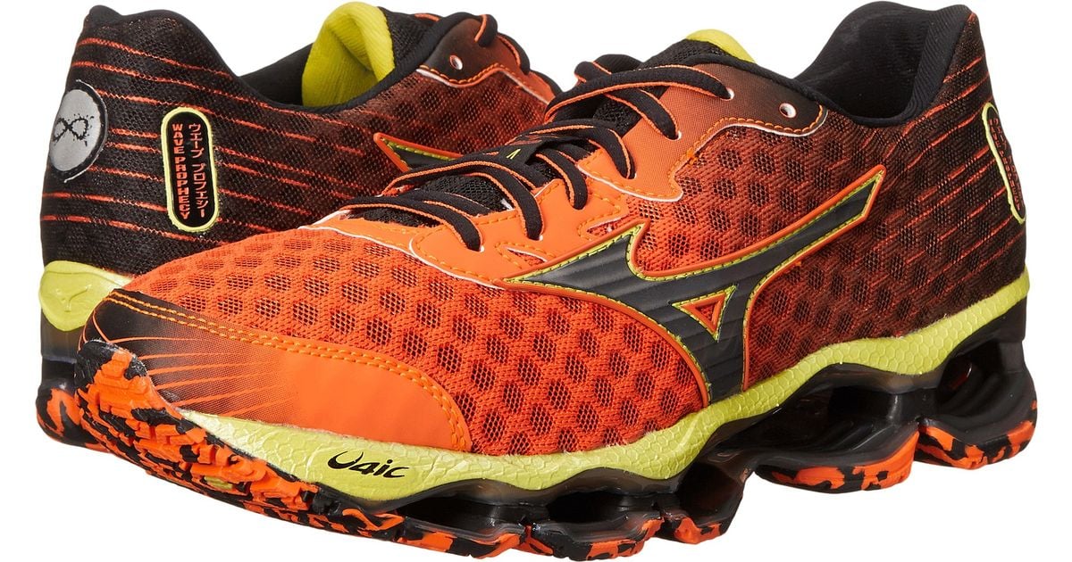 mizuno wave orange