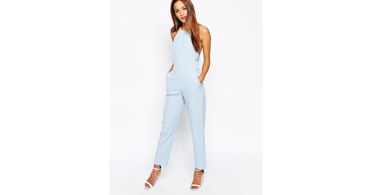asos jumpsuit blue