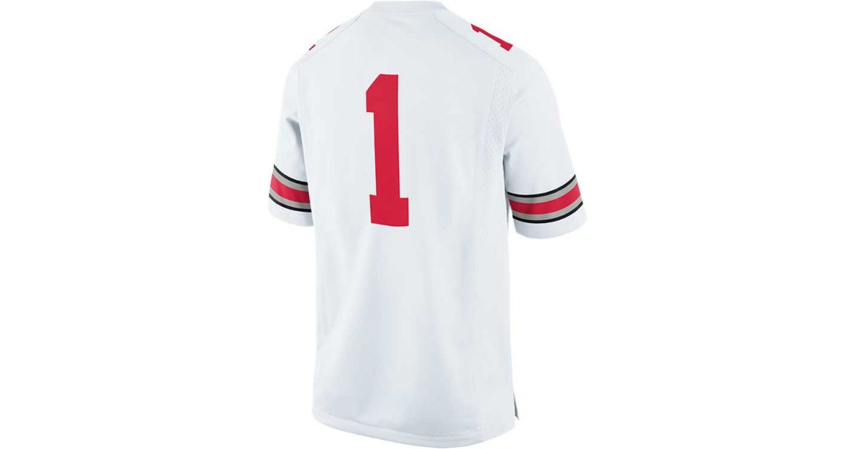 Nike Men's Ohio State Buckeyes Replica Football Game Jersey in White