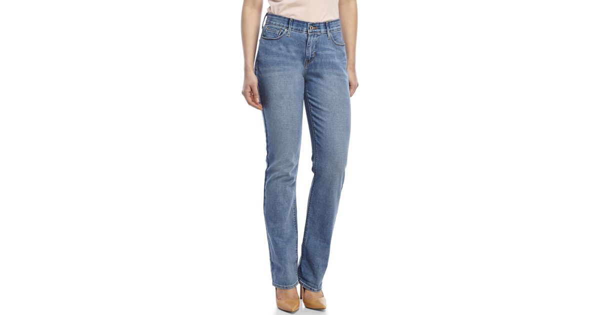 Levi's Denim Sky 525 Perfect Waist Straight Jeans in Blue - Lyst