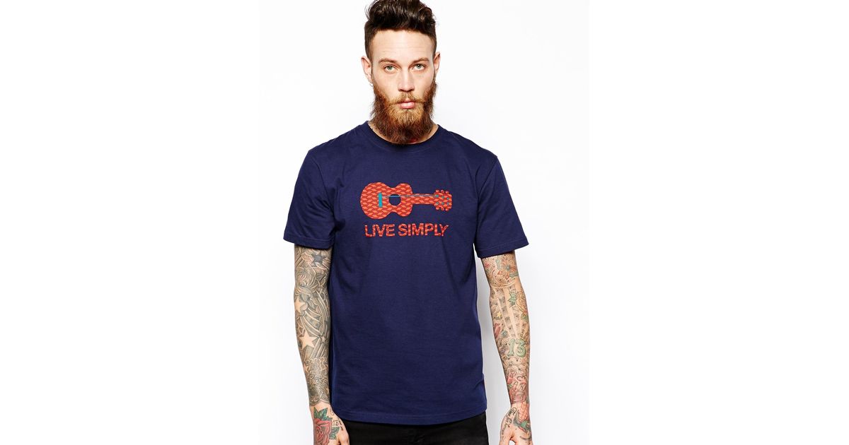 live simply guitar shirt