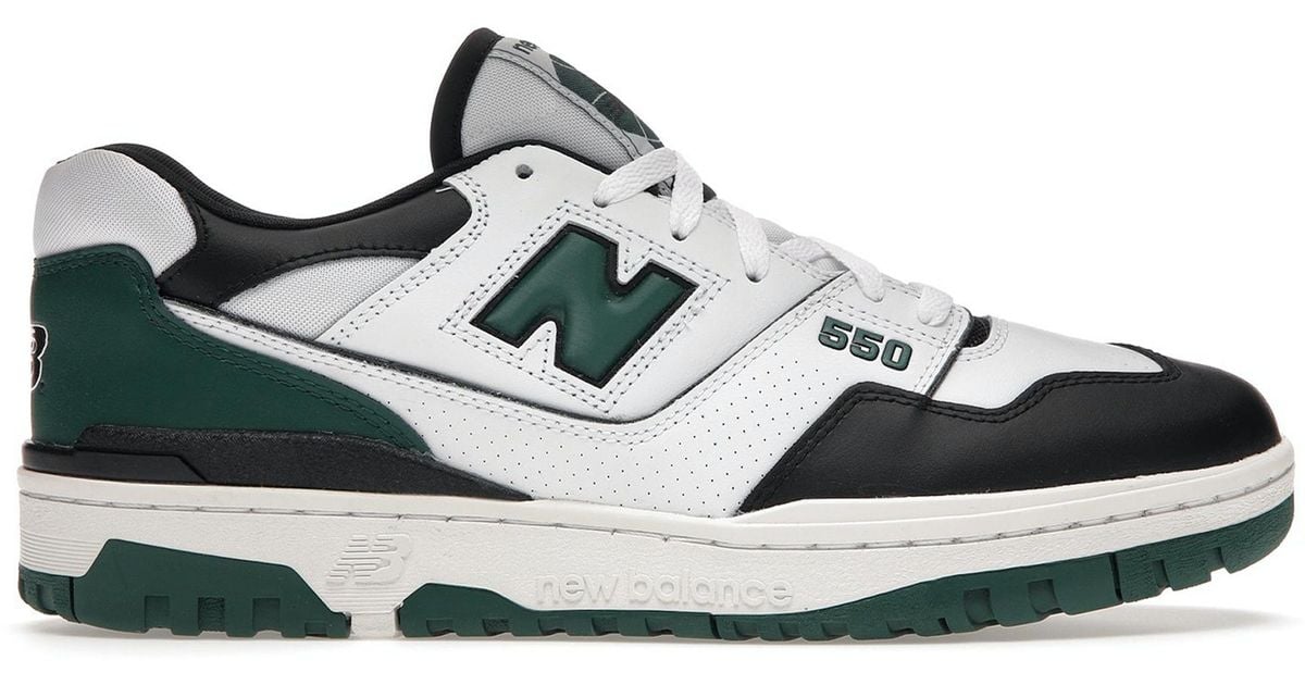 New Balance 550 Sneakers Green In Leather | Lyst