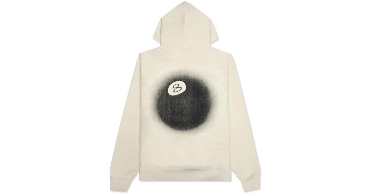 Stussy 8 Ball Fade Hoodie Beige In Cotton in White for Men | Lyst
