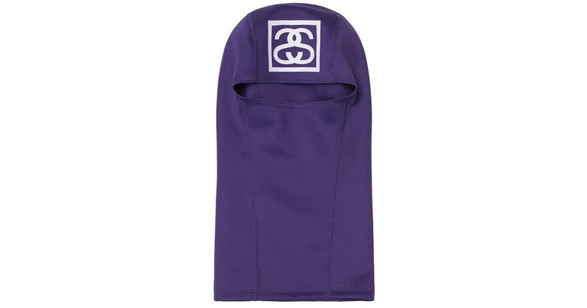 Stussy Ss Link Balaclava Purple In Polyester for Men