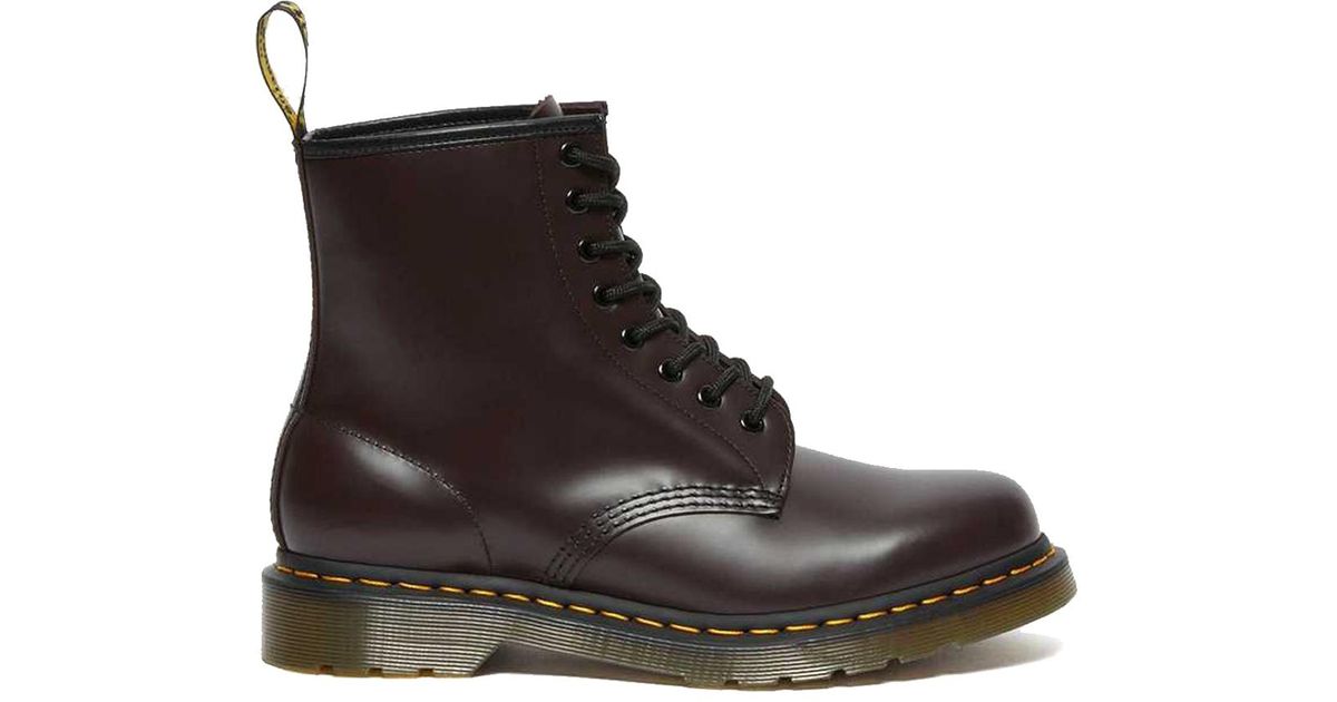 Dr. Martens 1460 Boots Burgundy In Leather in Brown Lyst UK