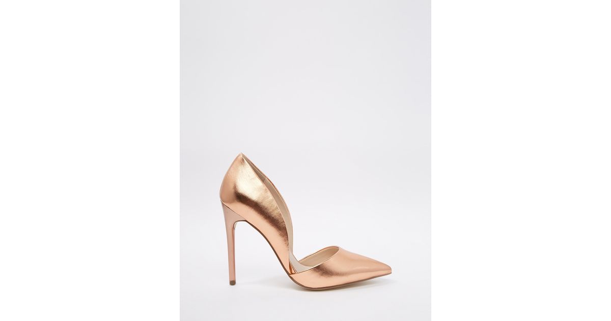 lost ink rose gold heels