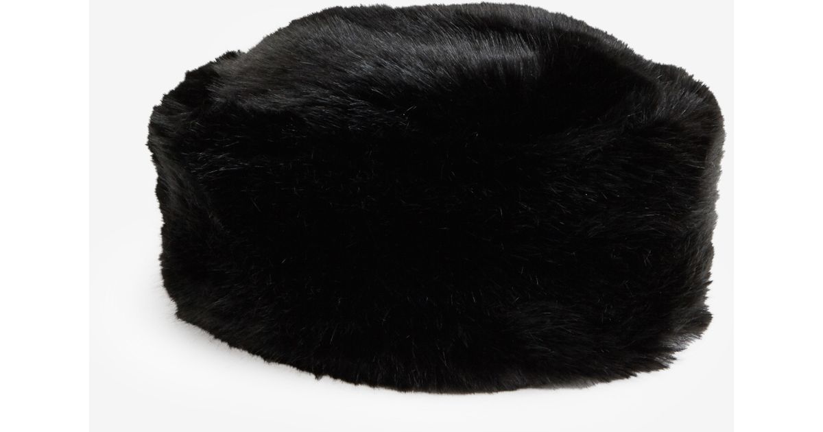 Ted Baker Faux Fur Hat in Black | Lyst UK