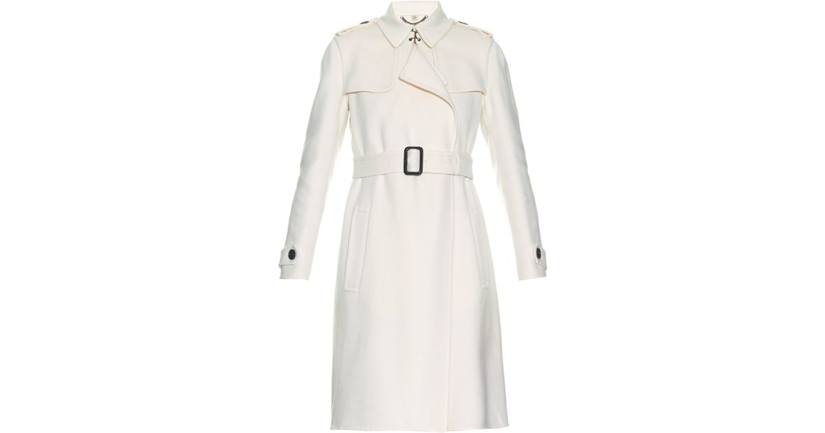 Burberry Tempsford Double-faced Cashmere Coat in White | Lyst Canada