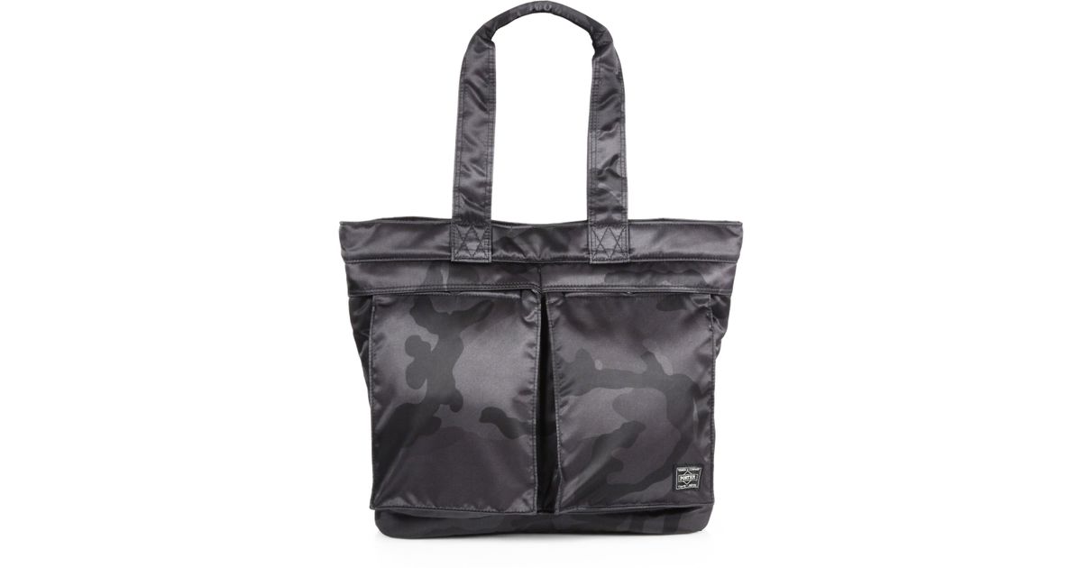 Porter-Yoshida and Co Camo Tote Bag in Black (Gray) for Men | Lyst