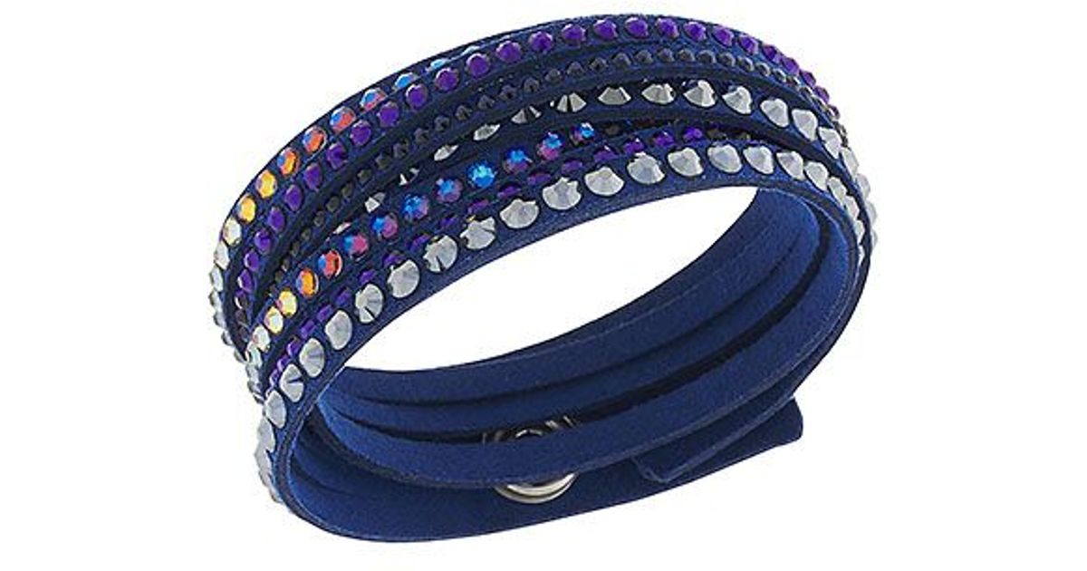 Swarovski Slake Deluxe Bracelet In Blue  Lyst-4625