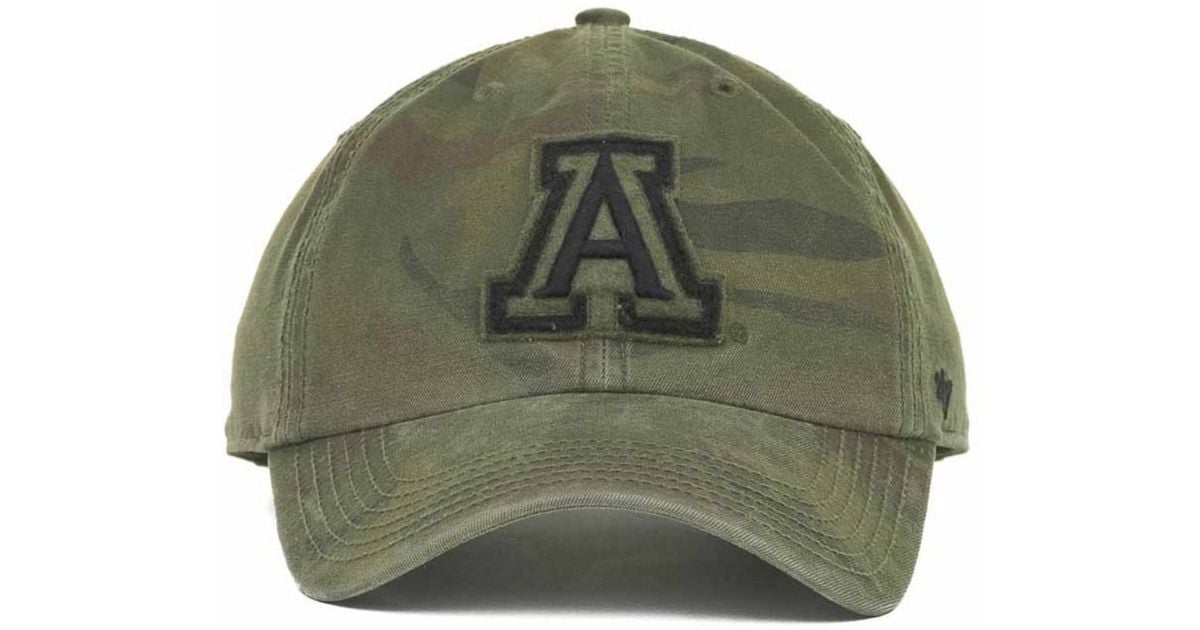47 Brand Arizona Wildcats Ncaa Oht Movement Clean Up Cap in Green for Men