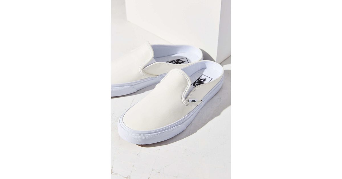 Vans Classic Slip-on Mule Sneaker in White | Lyst Canada