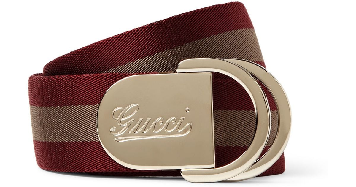 gucci webbing belt