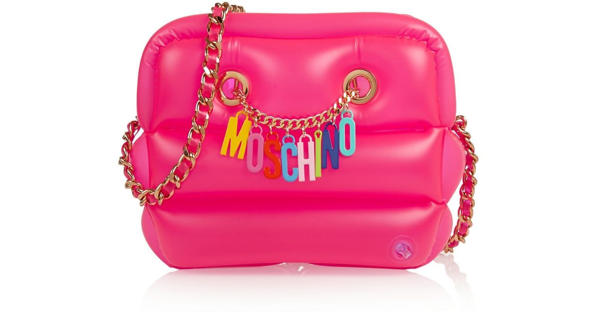 Moschino Inflatable Pvc Shoulder Bag in Pink | Lyst