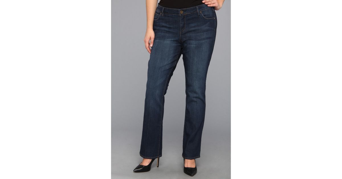 Kut From The Kloth Plus Size Farrah Baby Bootcut in Whim in Blue | Lyst