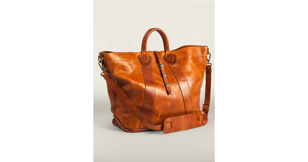 Lyst Rrl Distressed Leather Tote In Brown For Men