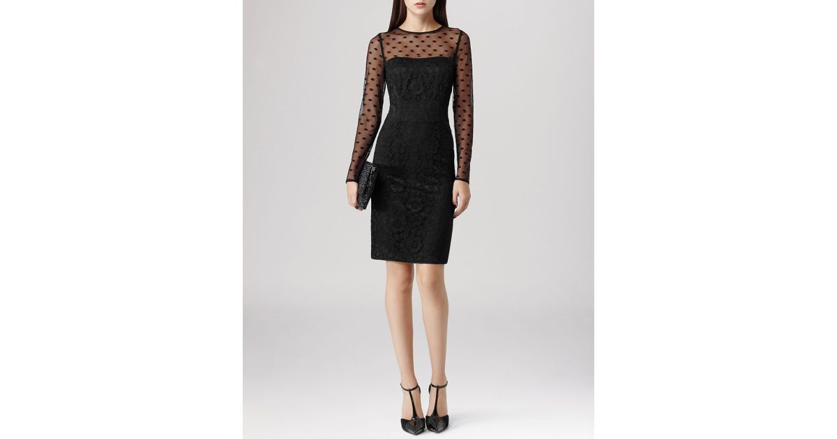 reiss black dress