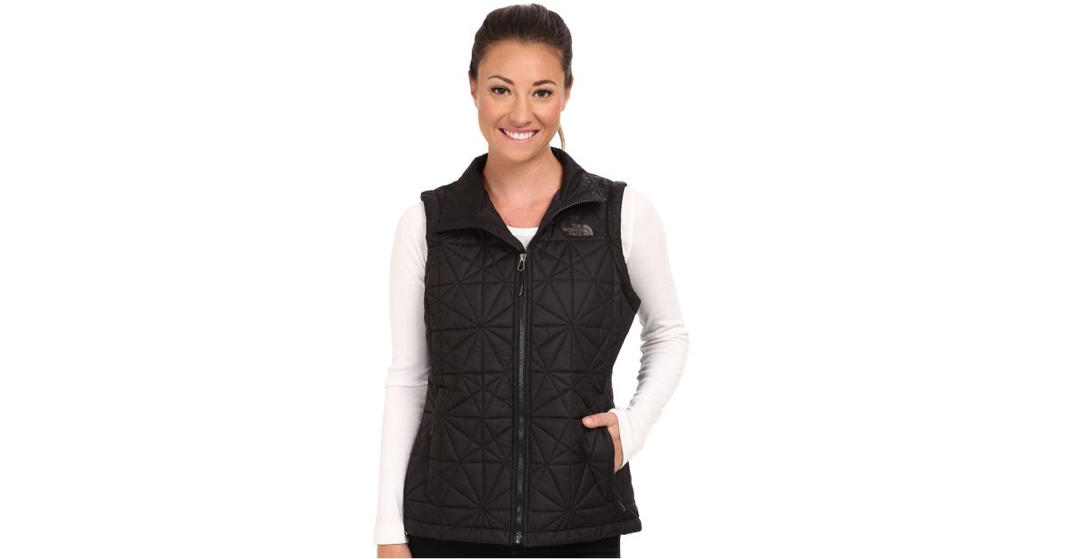 women's north face tamburello vest black