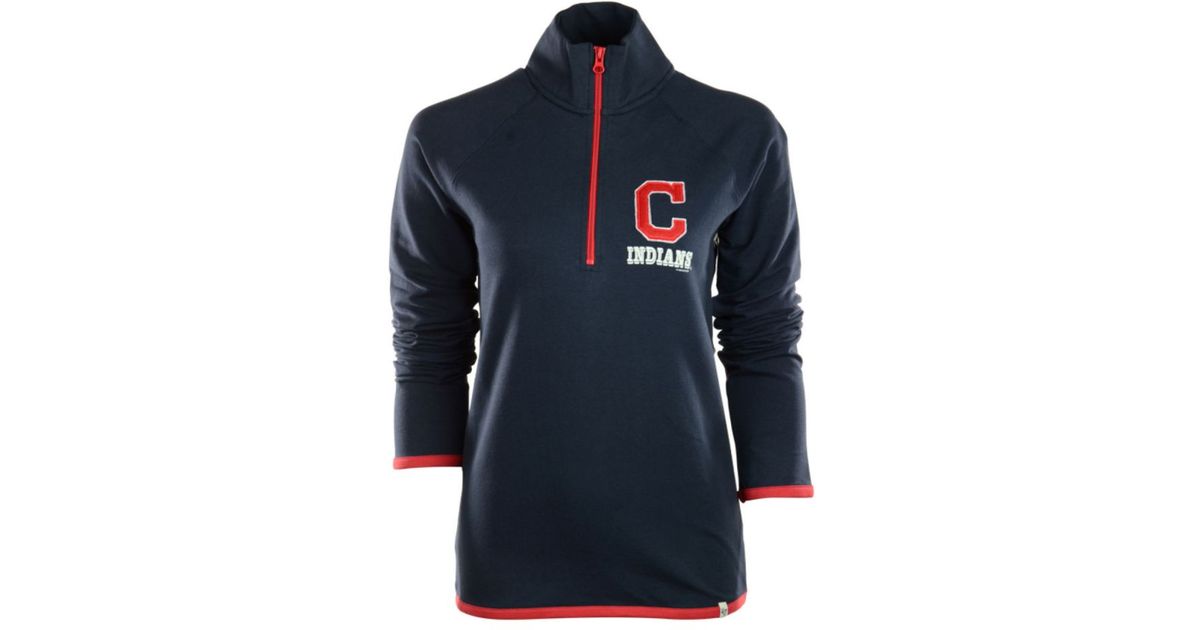 la hearts jersey taped half zip sweatshirt