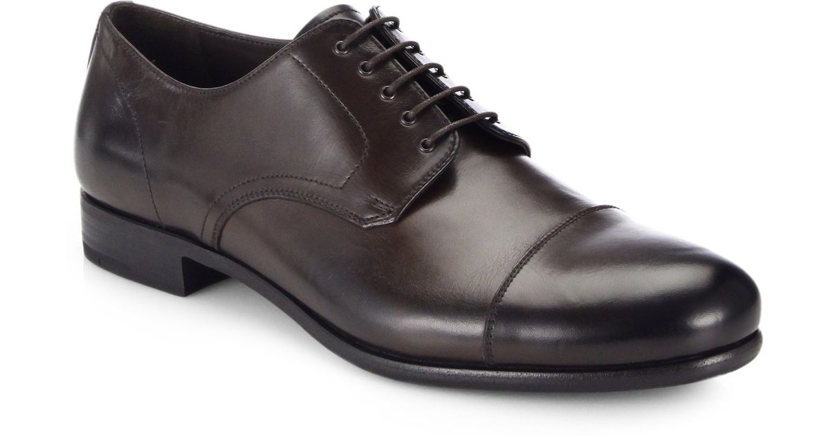 prada cap toe oxford