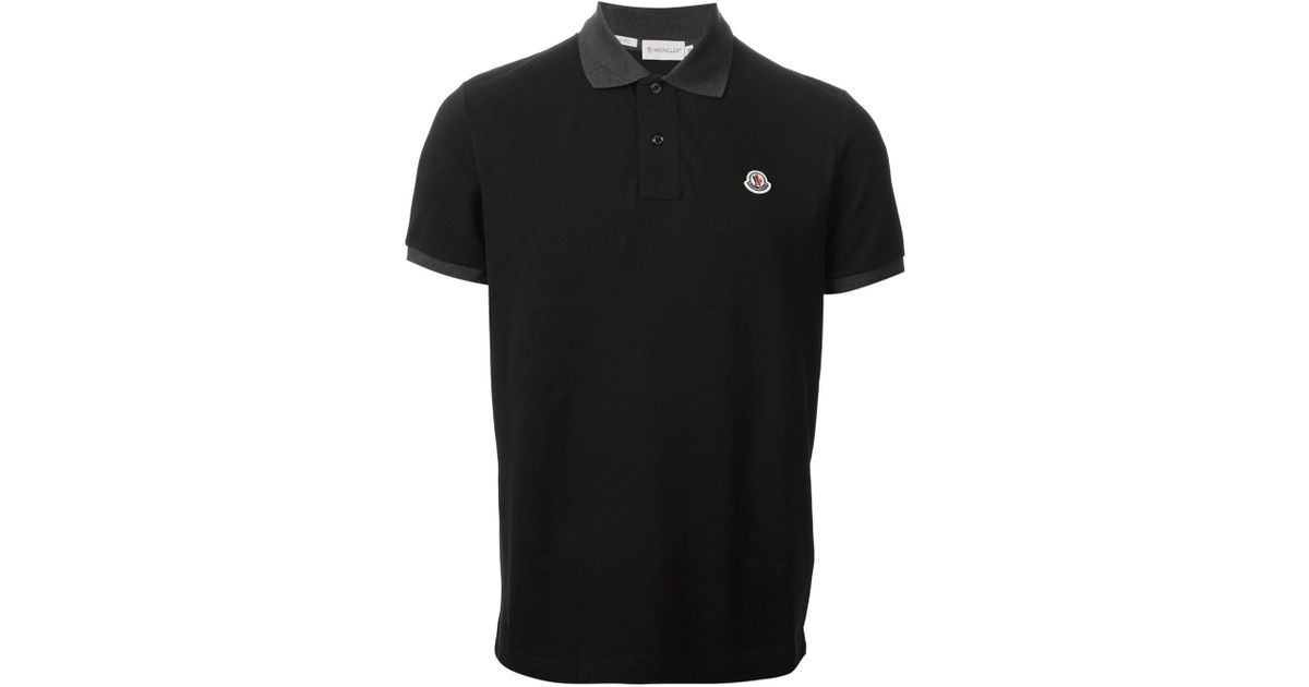 moncler black polo