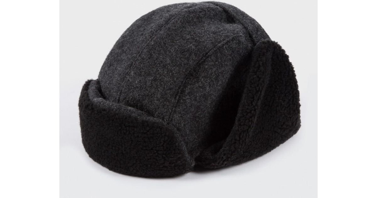 wool trapper hat