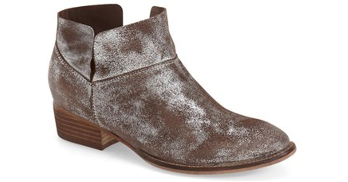 pewter metallic booties