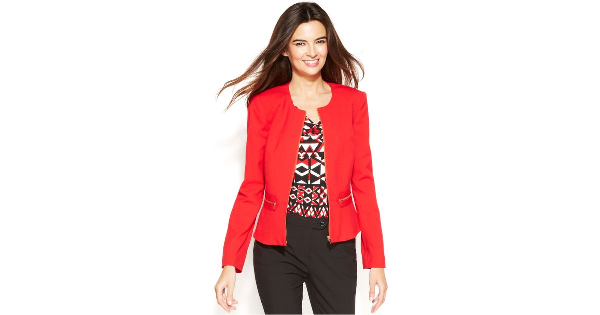 calvin klein red blazer