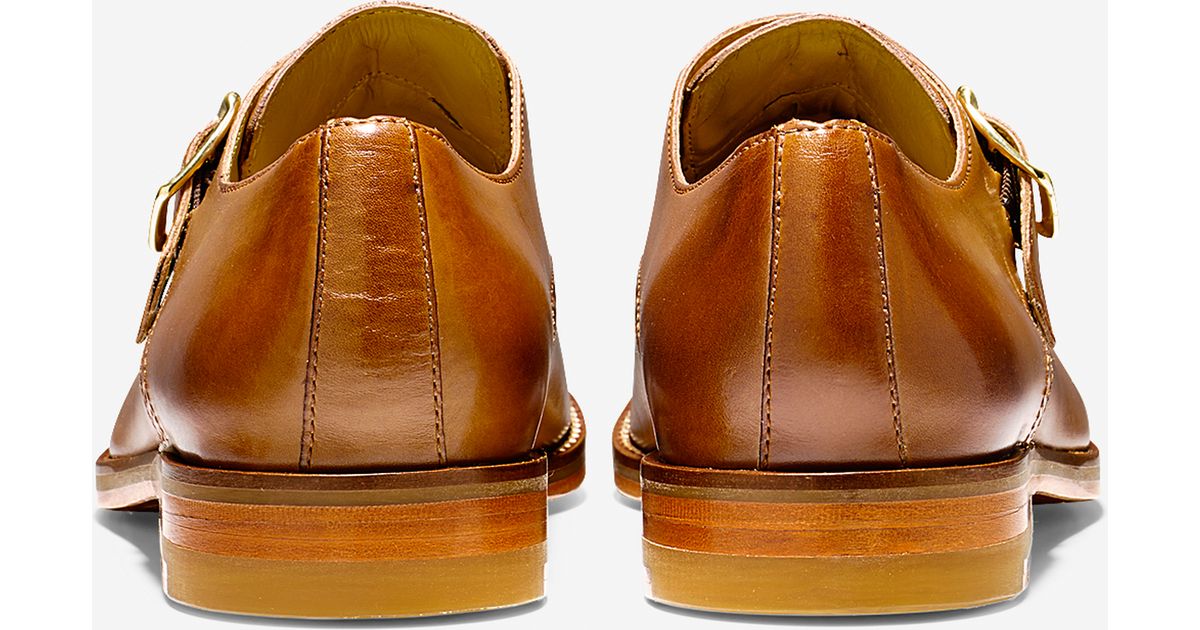 cole haan double monk british tan