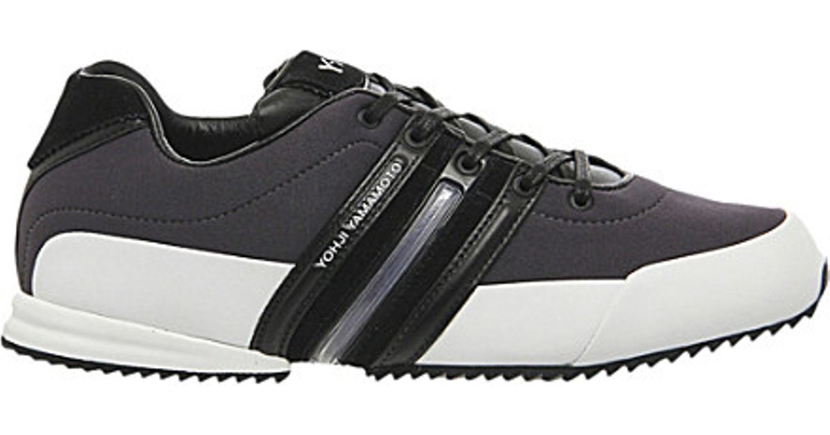 y3 sprint leath trainers black