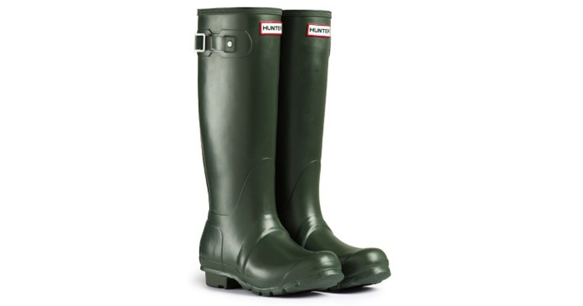 hunter men's original tall boot dark olive
