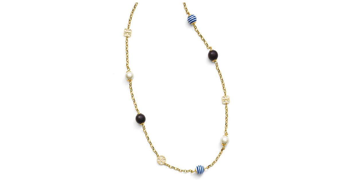 tory burch rosary necklace