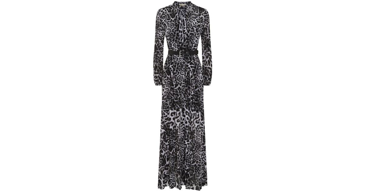 MICHAEL Michael Kors Leopard Print Maxi Dress | Lyst UK