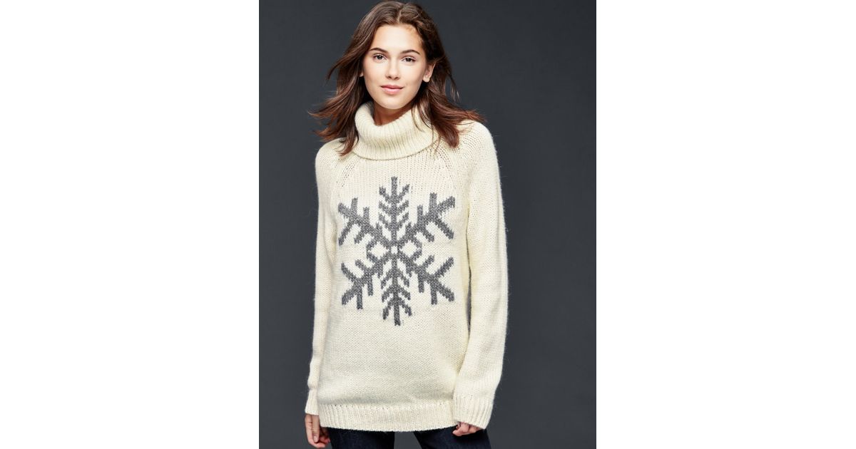 gap snowflake sweater