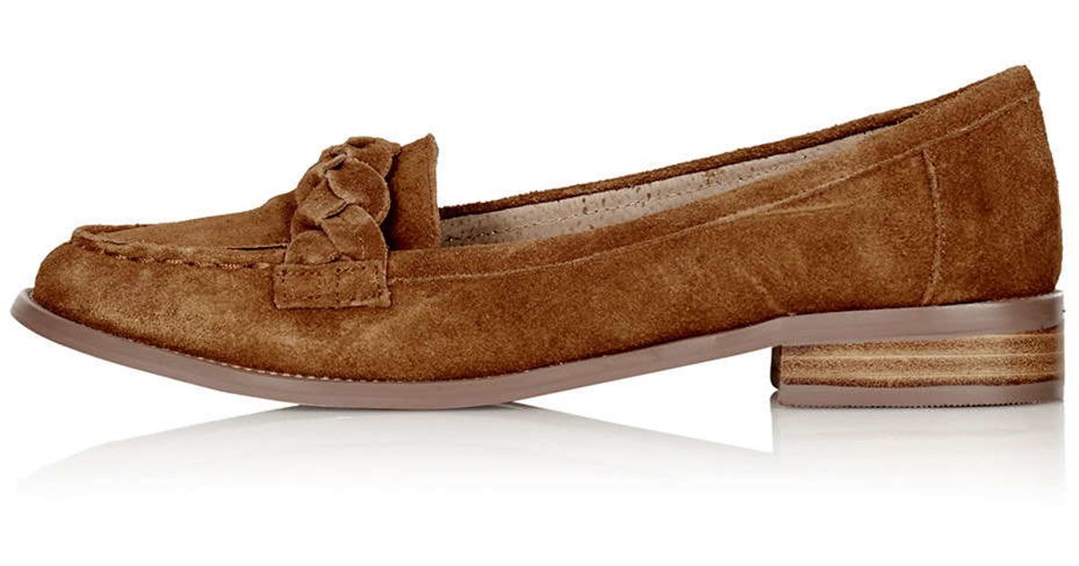 topshop suede loafers