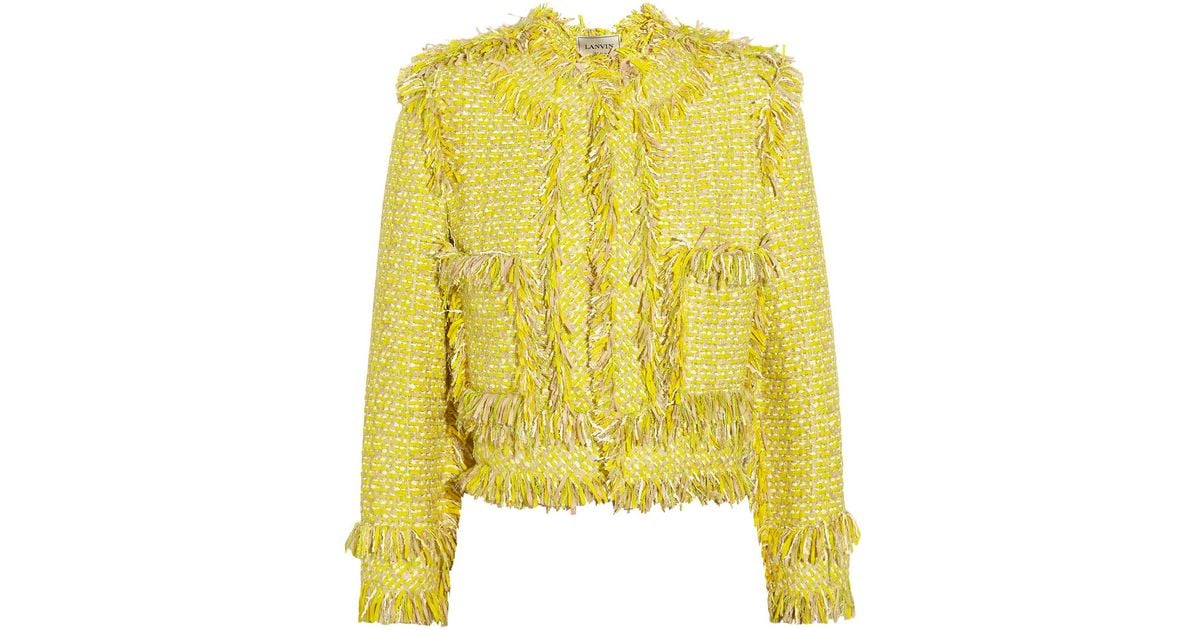 lanvin-yellow-frayed-tweed-