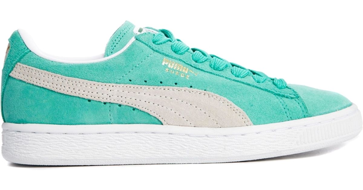 PUMA Suede Classic Green Trainers - Lyst