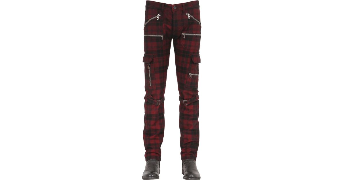 black and gold plaid pants