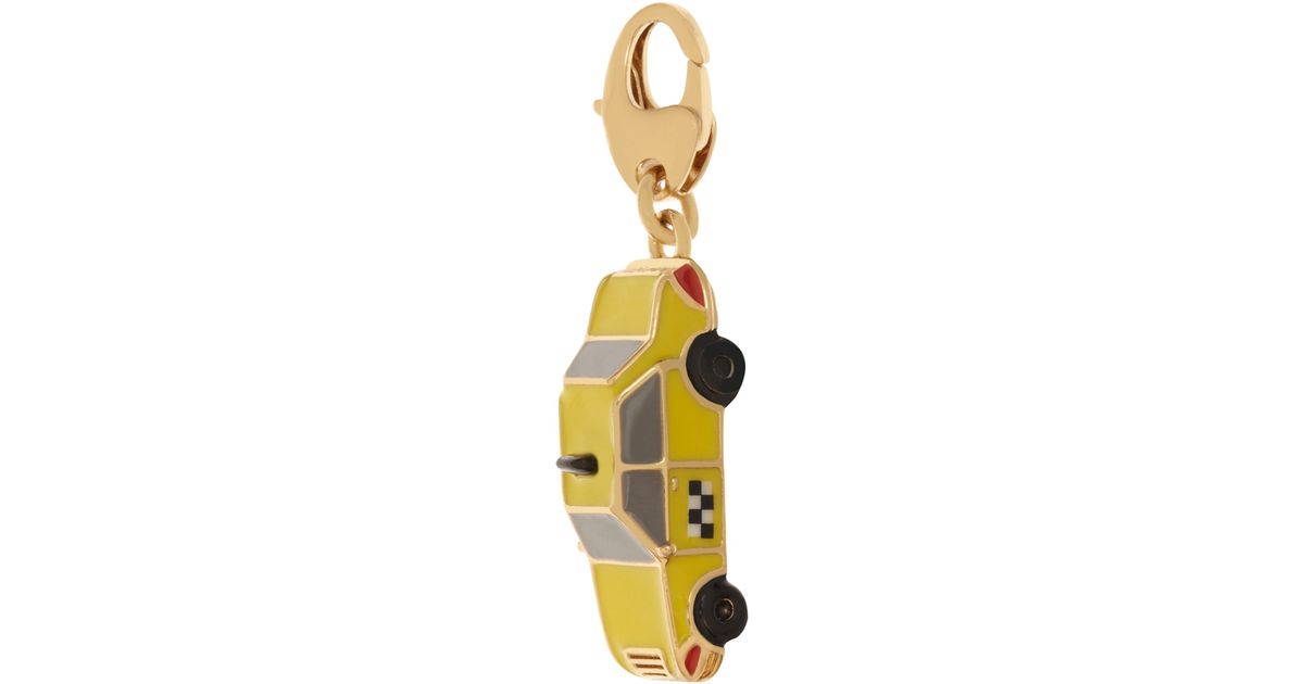 Kate Spade Taxi Charm in Yellow | Lyst