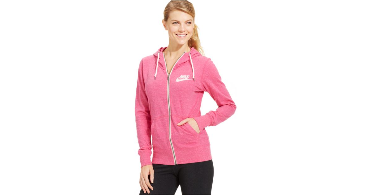 nike pink vintage hoodie