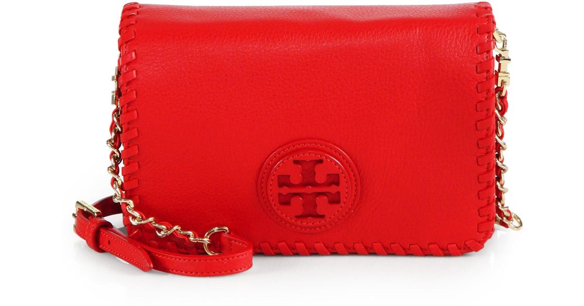 tory burch red crossbody bag