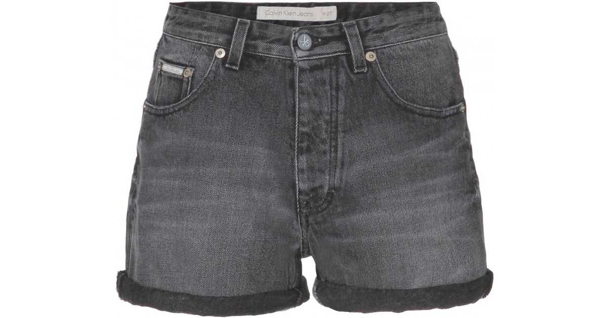 Calvin Klein High Waisted Jean Shorts 