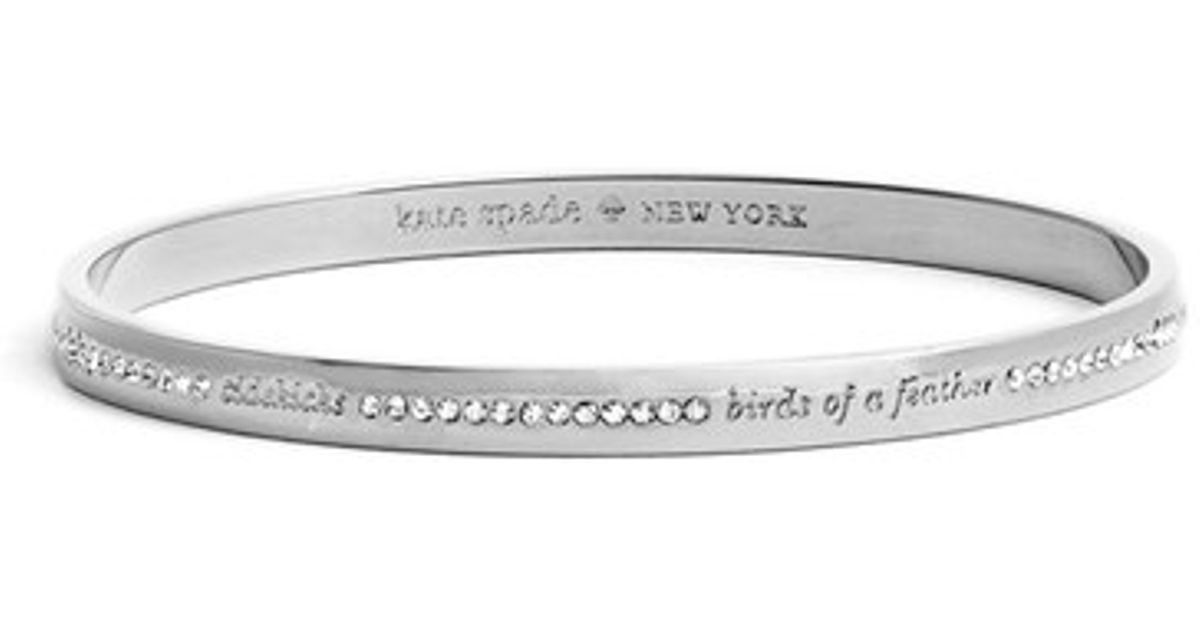 Lyst Kate Spade New York Idom Pave Bridesmaid Bangle In Metallic