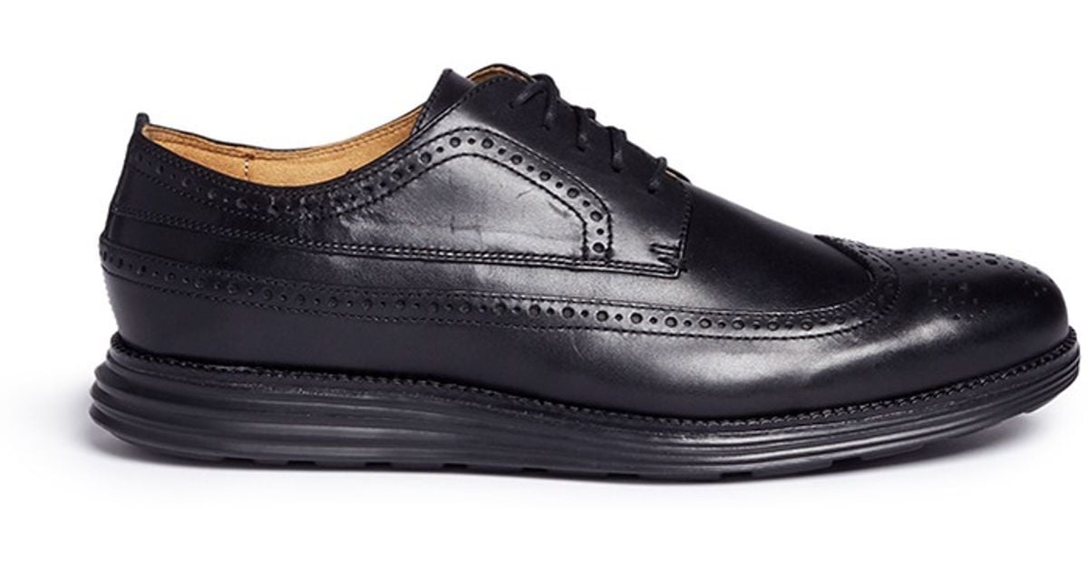 cole haan original grand wingtip oxford black