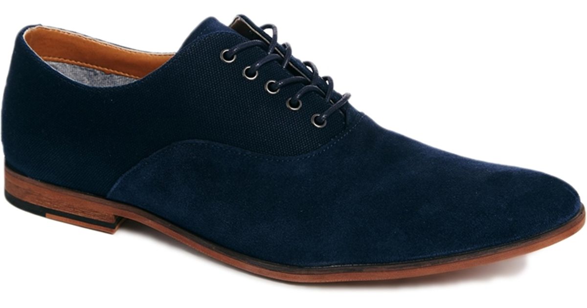 aldo blue suede shoes